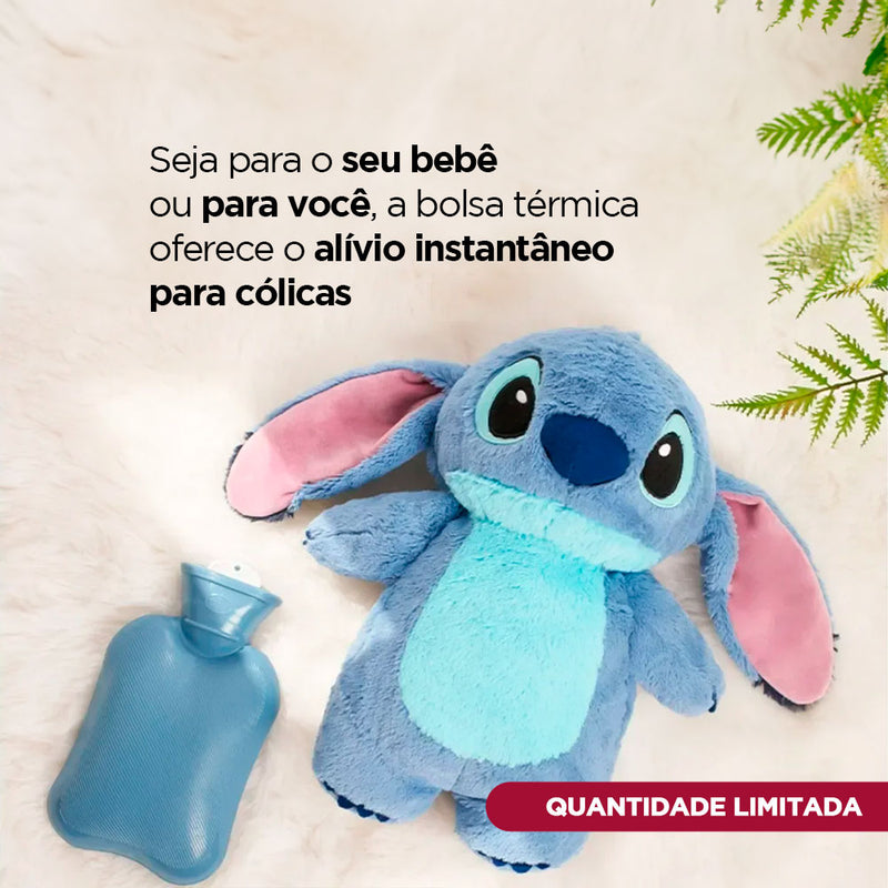 Bolsa Térmica Original Disney® Stitch, Angel e  Pooh de Pelúcia.