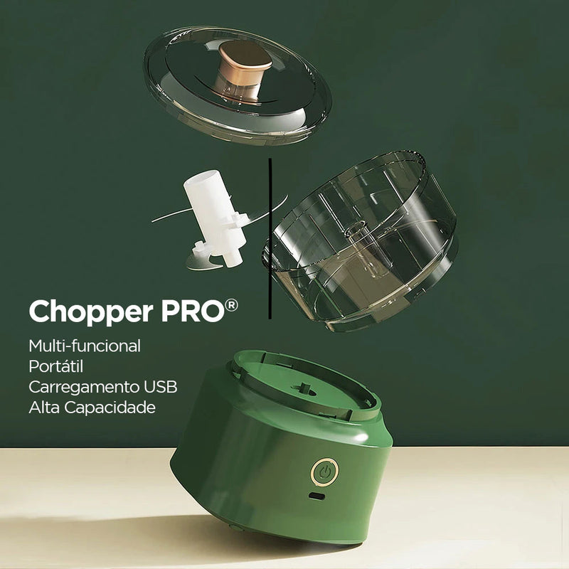 Chopper PRO® - Mini Processador Portátil Multifuncional [Carne, Alho e Legumes]